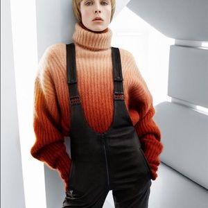 HM studio premium mohair orange sweater